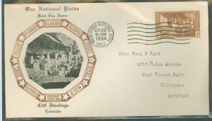 United States #743   (Fdc)