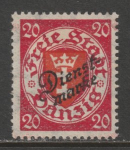 1924 Danzig - Sc O46 - MH VF - 1 single - Overprinted