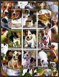 Kyrgyzstan 2004 Dogs - Jack Russell imperf sheetlet conta...