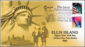 17-278, 2017,Ellis Island, Jersey City NJ, Event Cover, Pictorial Cancel,