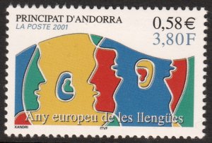 Andorra (French) #539  MNH - European Language Year (2001)