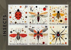 Antigua and Barbuda - Postfris / MNH - Sheet Insects 2025