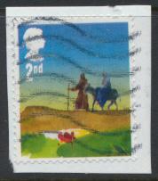 GB SG 3771  SC# 3453a Christmas 2015  2nd Class  Used on piece 