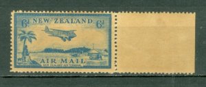 NEW ZEALAND AIR #C8 MARGIN STAMP LIGHT STAINS...MNH.