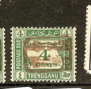 MALAYA JAPANESE OCCUPATION (P1502B) TRENGGANU POSTAGE DUE 4C SGJD18A  MOG