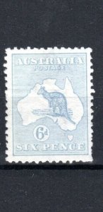 Australia 1915 6d ultramarine Die II Kangaroo SG 26 MLH