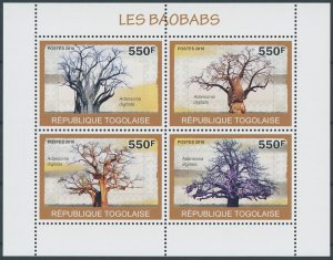 Togo 2010 MNH Trees Stamps Boababs Boabab Tree Adansonia 4v M/S