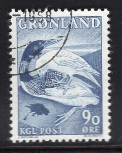 Greenland  #45  used  1957   the boy and the fox  90o