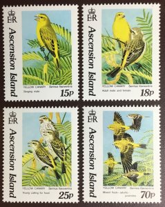 Ascension 1993 Yellow Canary Birds MNH