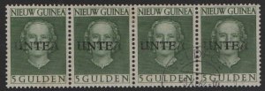 Netherlands New Guinea 1962  UNTEA  #19   strip of 4  . 5g