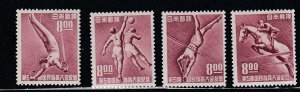 Japan # 505-508, 5th National Athletic Meet, Mint Hinged, 1/3 Cat