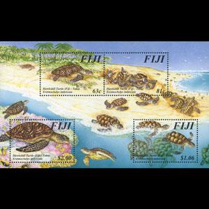 FIJI 1997 - Scott# 792 S/S Turtles NH