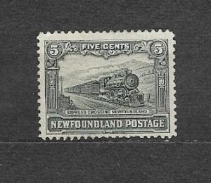 CANADA-NEWFOUNDLAND-1929.Sc#167 USED. VF,  EXPRESS TRAIN.