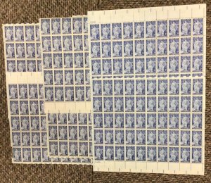 1082   Labor Day—-AFL-CIO   Lot of 6 sheets MNH 3 c Sheet of 50  1956