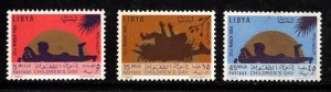 Libya - #243 - 245 Childrens day set/3 - MNH