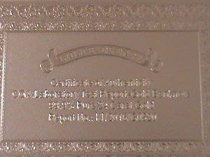 ​UNITED STATES-1899 CAT.#339- 24 KARAT GOLD REPLICA $2 -VF WITH CERTIFICATE