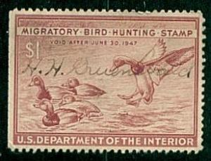 #RW13 Redhead  Ducks  - Used Signed