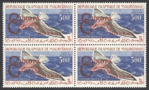 Mauritania Sc# C16 MNH block/4 Type I 1962 overprint Europa