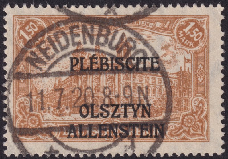 Allenstein 1920 'Plebiscite' Issue; #1-#14 (Not including #4) (21 pcs)