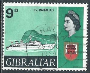 Gibraltar, Sc #194, 9d Used