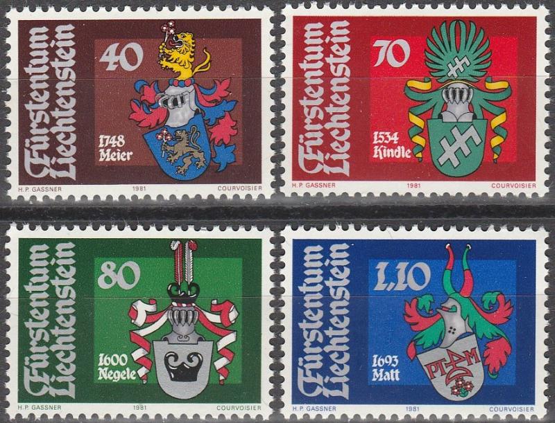 Liechtenstein #704-7 MNH F-VF (SU5353)