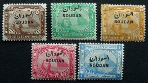 Sudan, Scott 1-5, Mint