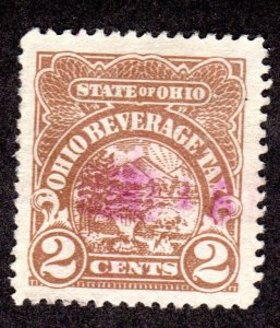 US OHIO State Revenue SRS # B5, Beer, used,  Lot 220316