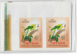 Vietnam Sc #268-273  birds set of 6 imperf corner pairs NH VF