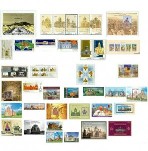 Armenia MNH** 1995-2020 Churches in Armenian Stamps Complete Set Christianity