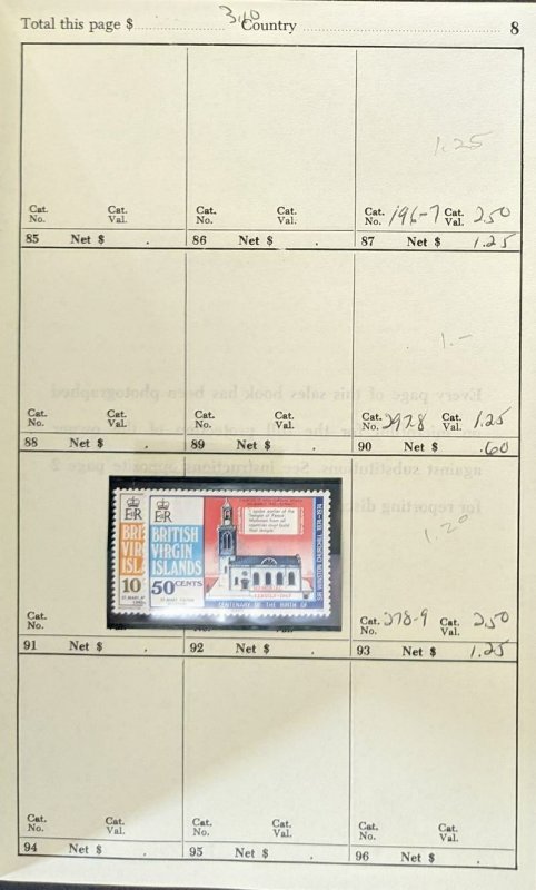 EDW1949SELL : G.B. OMNIBUS Collection of 22 Different VF, Mint NH Complete sets.