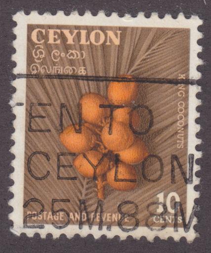 Ceylon 329 King Coconuts 1954