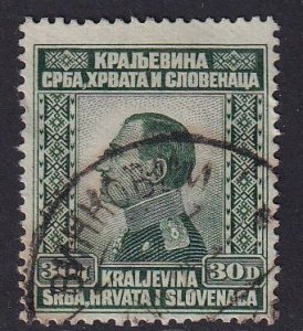 Yugoslavia   #38  used 1924  King Alexander  30d