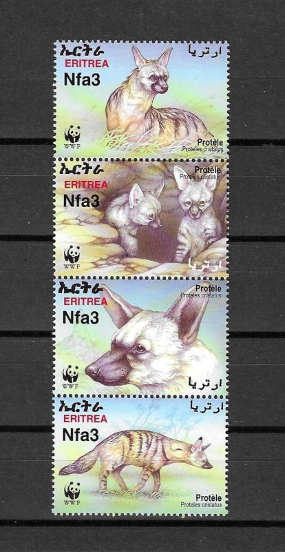 ERITREA 2001 WWF SG 488/91 MNH