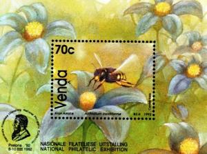 Venda - 1992 Bees Philatelic Foundation MS MNH**