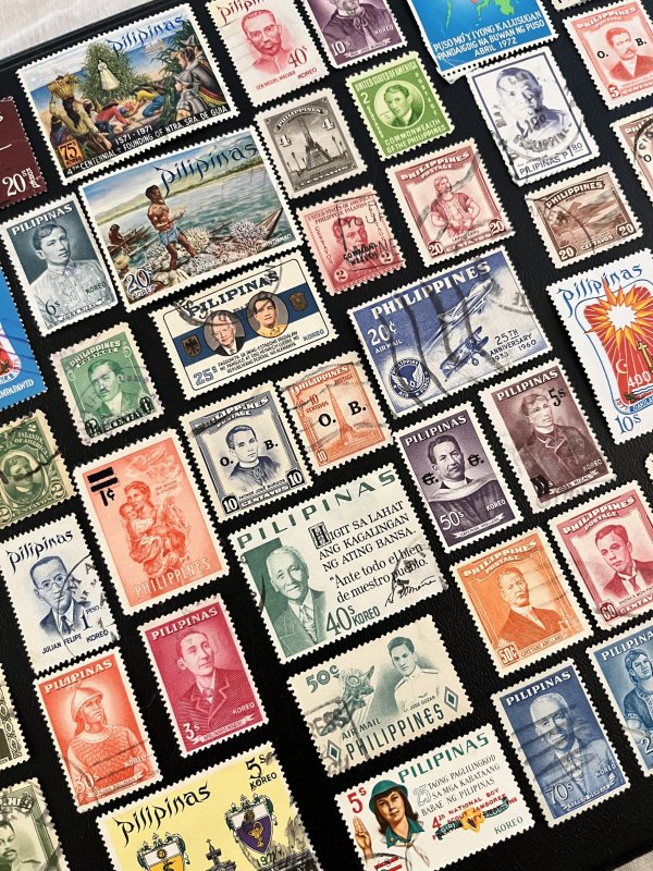 50 Stamp PHILIPPINES Fun Pack // Lot of 50 Different Filipino Stamps Asia Philippines