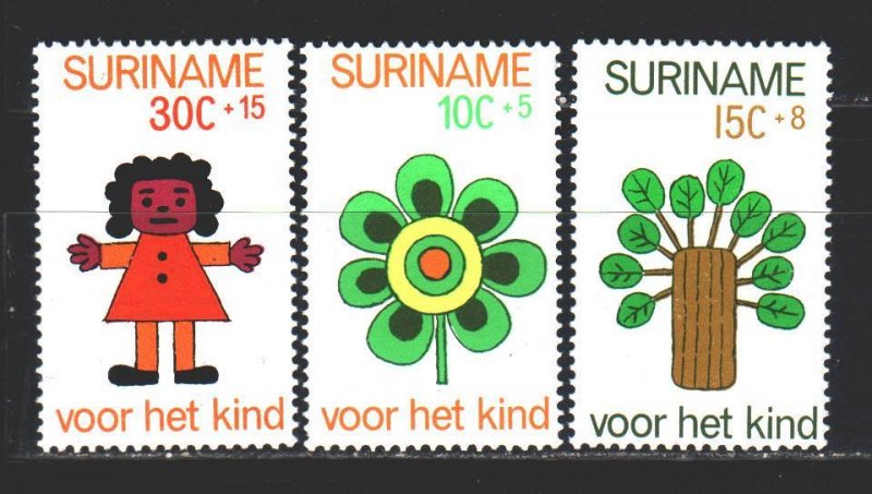 Suriname. 1973. 658-62 from the series. Happy childhood. MNH. 