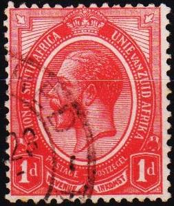 South Africa. 1913 1d S.G.4 Fine Used