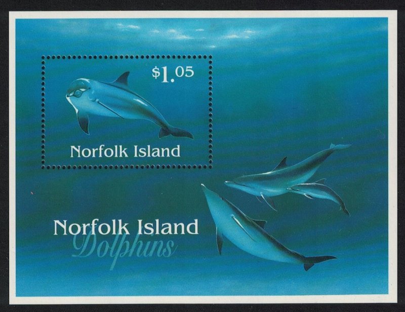 Norfolk Dolphins MS 1997 MNH SC#623 SG#MS642