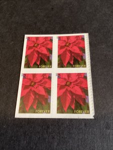 Scott# 4816 Poinsettia-MNH- Block Of 4-2013-US