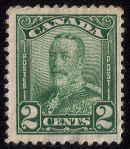 CANADA SCOTT #150 Used Light Cancel 2c GREEN Fine To Very Fine