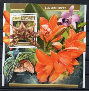 TOGO - FLOWERS - ORCHIDS - 2017 - 1 Stamp - M/S -
