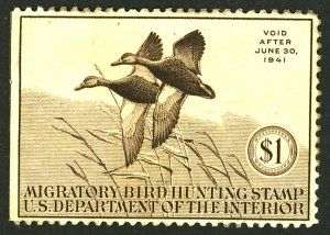 U.S. #RW7 MINT NG THINS