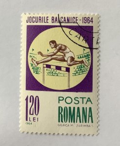 Romania 1964 Scott 1658 CTO - 1.20 l, Balkan games, hurdling