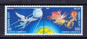 GREECE 1716c MNH 1991 Europa Bklt. Pair