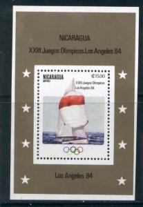 Nicaragua 1208 MNH Olympic Sports, Sailing, Yacht