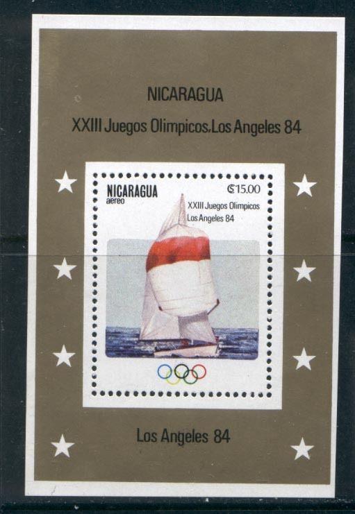 Nicaragua 1208 MNH Olympic Sports, Sailing, Yacht