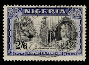 NIGERIA GVI SG42, 2s 6d black & ultramarine, FINE USED. Cat £45.