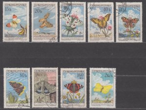 Czechoslovakia Scott #1082-1090 1961 Used/CTO