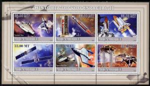 Mozambique 2009 History of Space Flight #02 perf sheetlet...