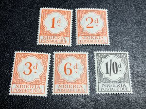 Nigeria Scott J1-5 Mint
